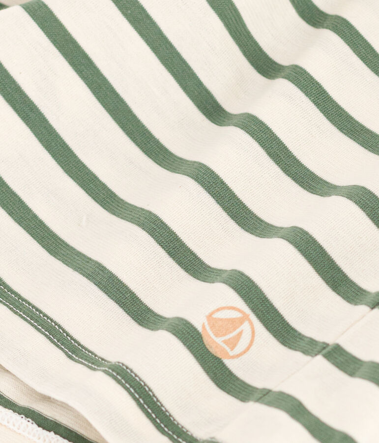 Camiseta, La Recta de algod&oacute;n a rayas con cuello de pico para mujer AVALANCHE/ CROCO