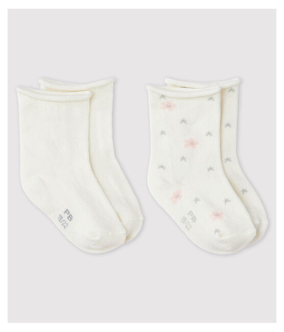 Lote de 2 pares de calcetines de vestir de bebé niña variante 1