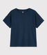 Camiseta de algodón/lino lisa de mujer