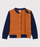 Chaqueta de béisbol de muletón de niña / niño marron ECUREUIL/ MEDIEVAL
