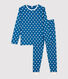 Pijama con estampado de estrellas de niño de algodón orgánico