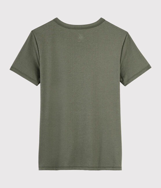 Camiseta de algodón Sea Island para mujer marron LITOP