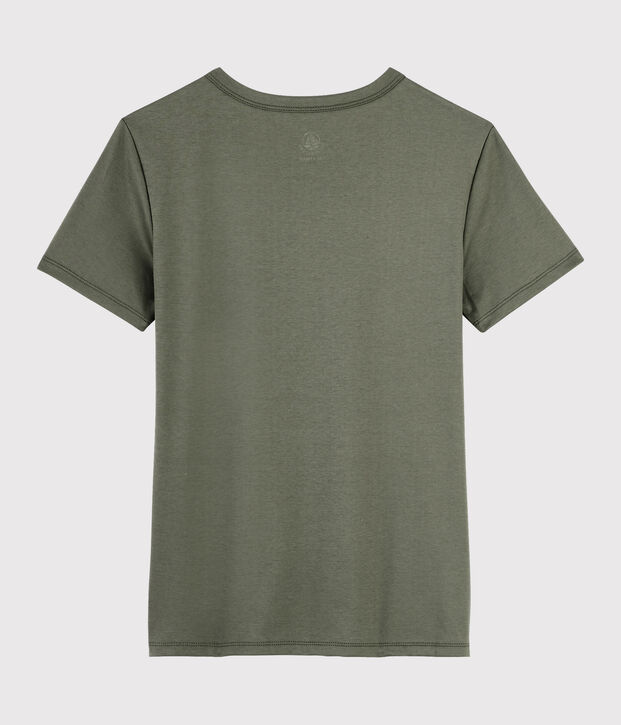 Camiseta de algod&oacute;n Sea Island para mujer marron