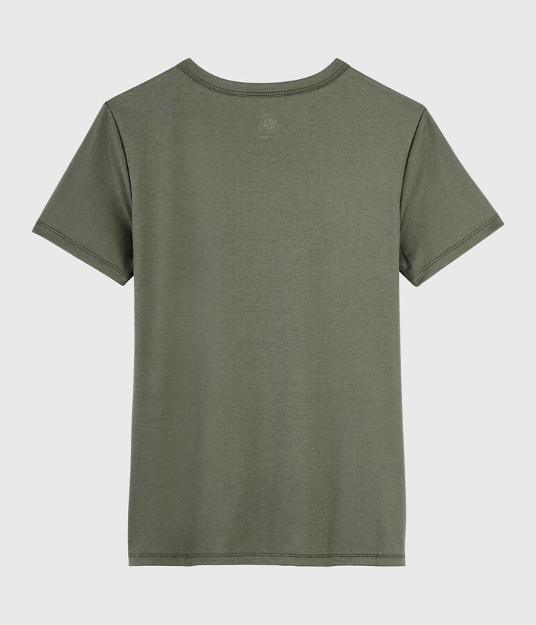 Camiseta de algod&oacute;n Sea Island para mujer marron