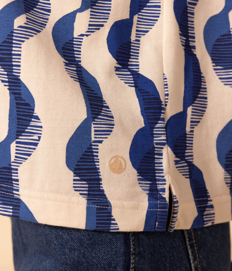 Camiseta LE BOXY estampada de algod&oacute;n para mujer blanco AVALANCHE/ MULTICO