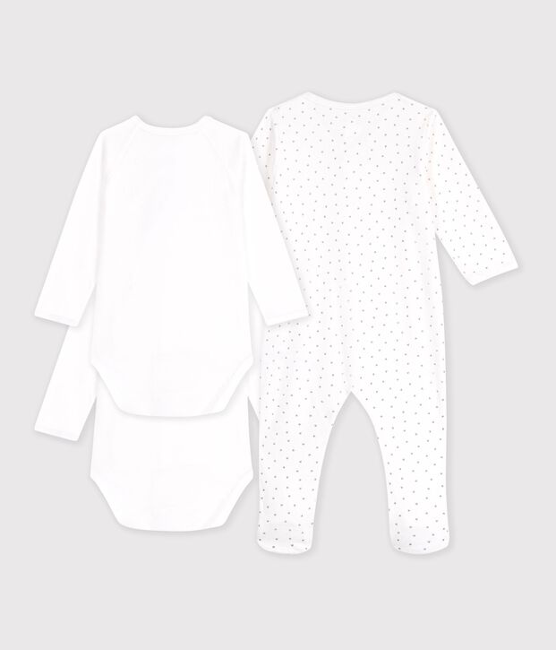 Estuche regalo de algod&oacute;n con estampado de corazoncitos para reci&eacute;n nacido multicolor