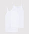 Lote de 2 camisetas de tirantes blancas de chica variante 1