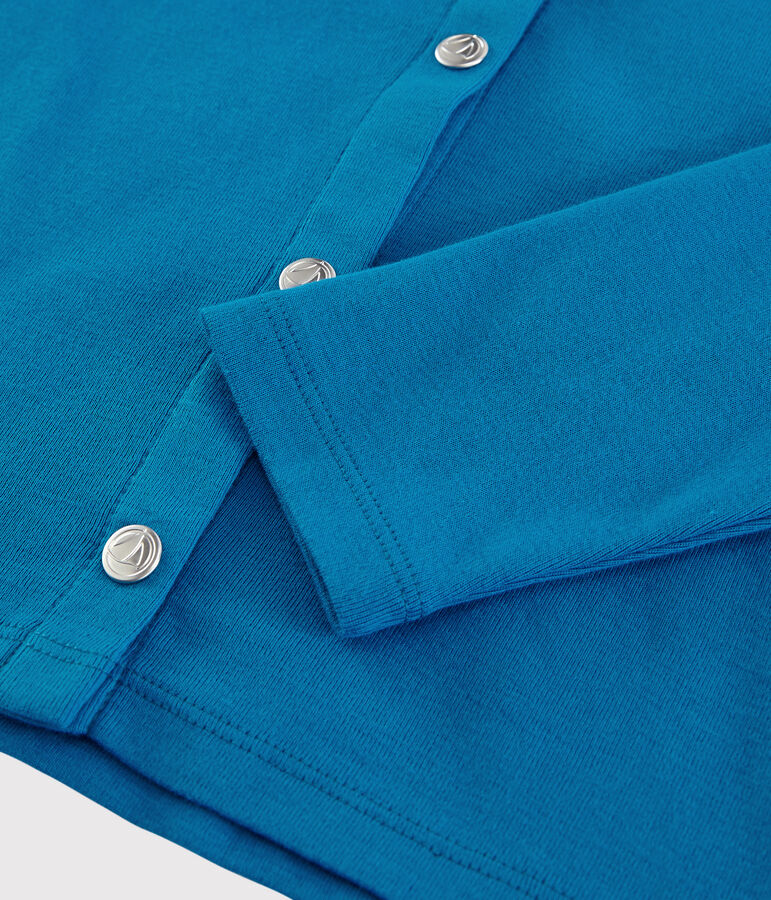 Rebeca de algod&oacute;n de ni&ntilde;a azul