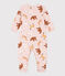 Pijama de felpa con animales para bebé rosa SALINE/blanco MULTICO