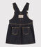 Vestido vaquero tipo peto para bebé niña azul JEAN