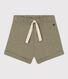 Shorts lisos de punto flameado para bebé
