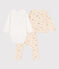 Conjunto de algodón estampado para bebé blanco AVALANCHE/ MULTICO