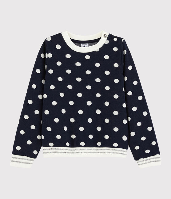 Sudadera de niña azul SMOKING/blanco MARSHMALLOW
