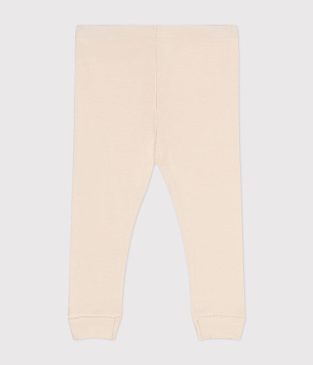Leggings de algod&oacute;n para beb&eacute; crudo