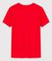 Camiseta L'ICONIQUE con cuello redondo de algodón de mujer rojo PEPS