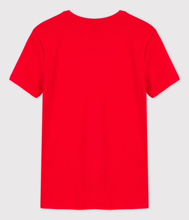 Camiseta L'ICONIQUE con cuello redondo de algod&oacute;n de mujer rojo