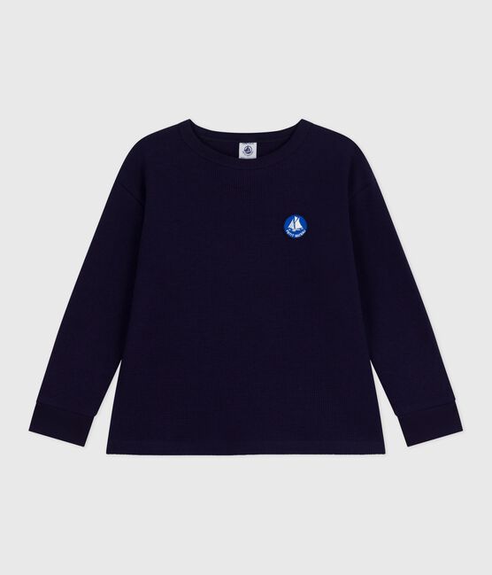 Camiseta infantil lisa de algodón de manga larga SOIR
