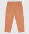 Pantalón recto de terciopelo para niña rosa SIENNA