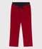 Pantalón de corte normal de pana de niño STOP