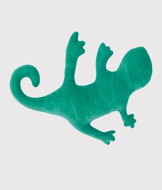 Cojín de lagartija de terciopelo verde GAZON