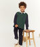 Polo de rugby para niño verde SOUSBOIS/azul SMOKING