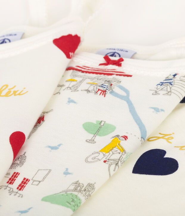 Tr&iacute;o de camisas de tirantes para ni&ntilde;a multicolor