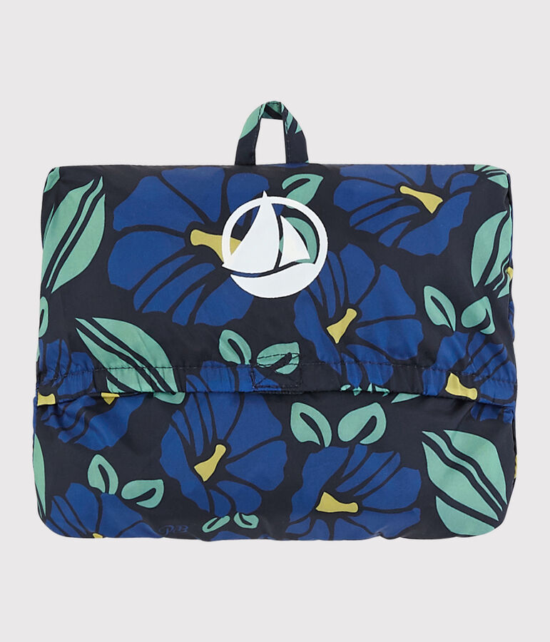 Cortavientos de poli&eacute;ster reciclado de ni&ntilde;o azul/multicolor