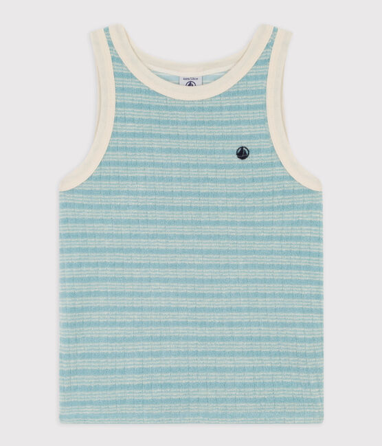 Camiseta de tirantes de rizo para niña MIMI/ AVALANCHE