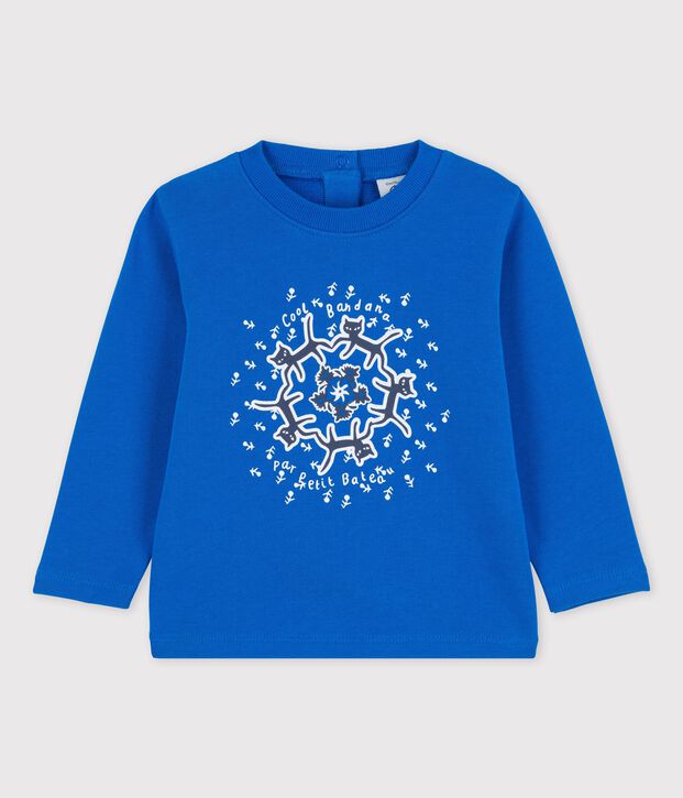 Sudadera de mulet&oacute;n de beb&eacute; azul