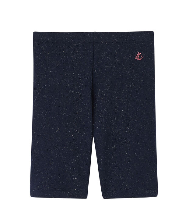 Leggings ciclista de ni&ntilde;a azul/amarillo