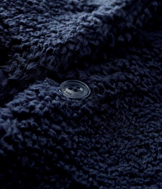 Abrigo de sherpa para bebé niña azul SMOKING