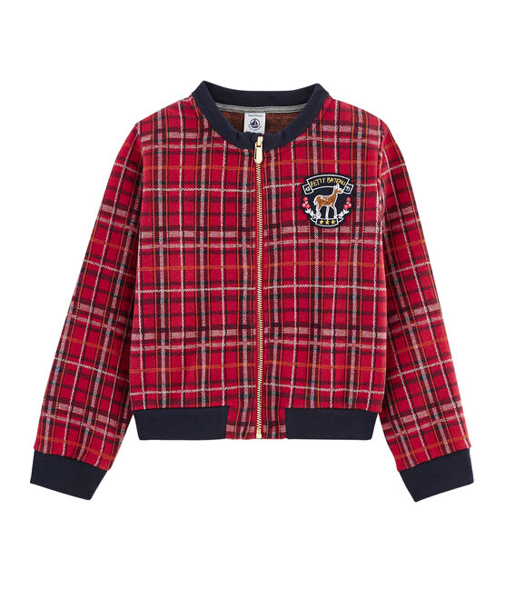 Teddy estilo escocés para niña rojo TERKUIT/blanco MULTICO