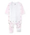 Bodipijama mixto rosa VIENNE/blanco ECUME