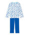 Pijama de niño estampado blanco ECUME/azul BLEU/ MULTICO