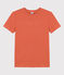 Camiseta de algodón L'ICONIQUE con cuello redondo para mujer rosa BRANDY
