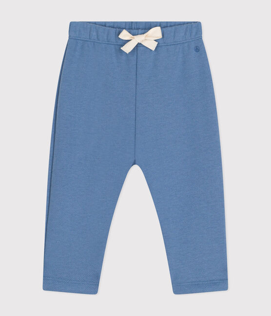 Pantalón de felpa para bebé azul BEACH