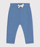 Pantalón de felpa para bebé azul BEACH