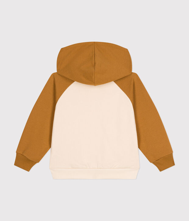 Sudadera de felpa con capucha para ni&ntilde;o crudo/marron