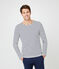 Jersey marinero icónico para hombre beige COQUILLE/azul SMOKING