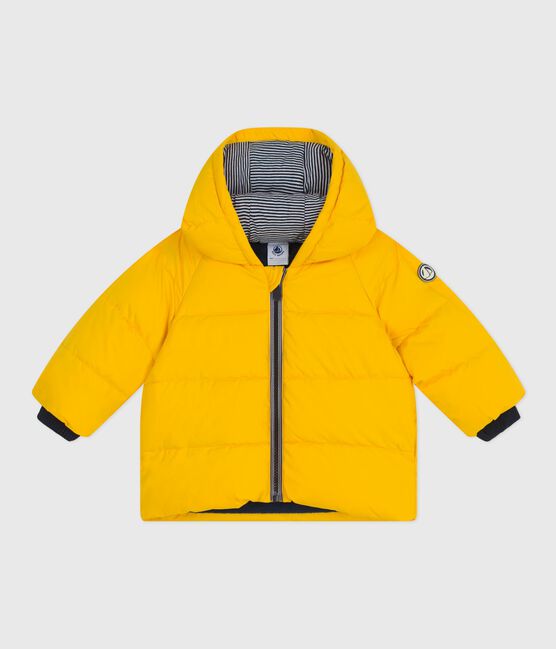 Plumífero liso para bebé amarillo JAUNE