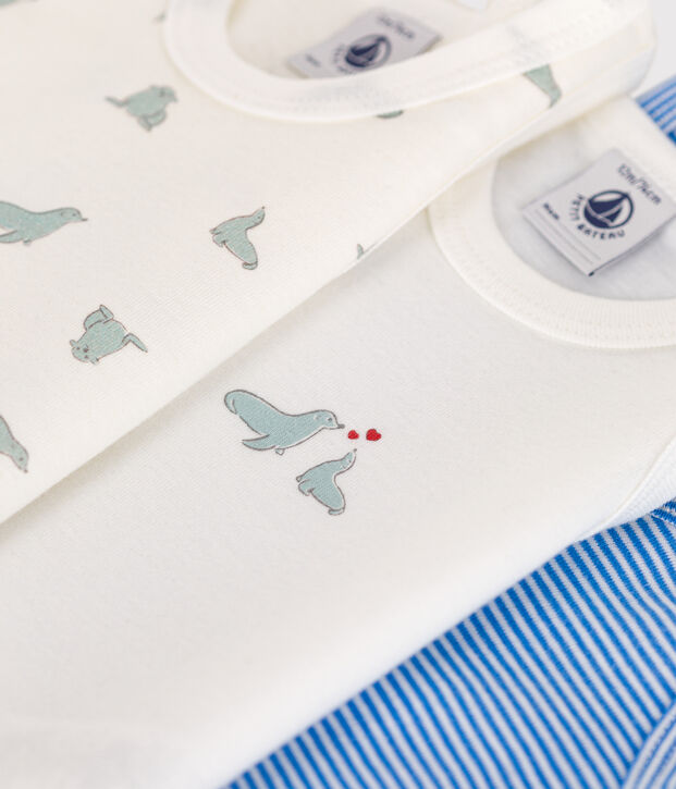 Juego de 3 bodis estampados de algod&oacute;n sin mangas para beb&eacute; multicolor