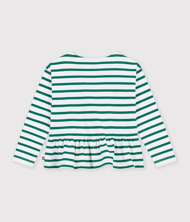 Marinera infantil de algod&oacute;n verde/verde