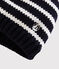 Gorro de niña/niño azul SMOKING/blanco MARSHMALLOW