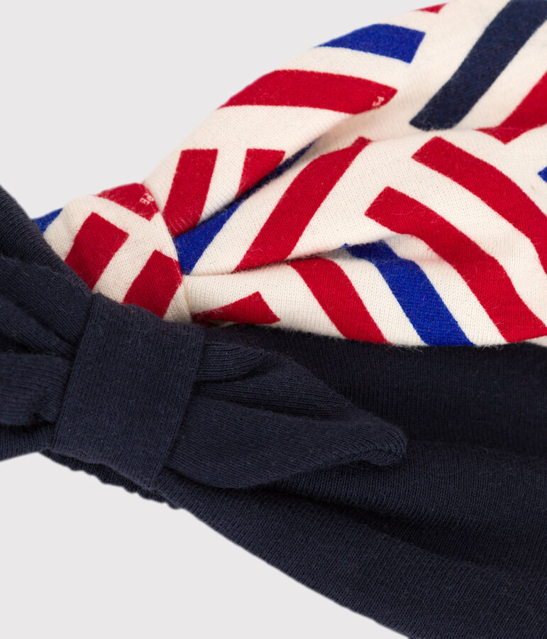 Juego de 2 diademas estampadas de beb&eacute; variante 1