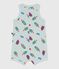 Pelele corto de algod&oacute;n con estampado de helados para beb&eacute; azul/multicolor