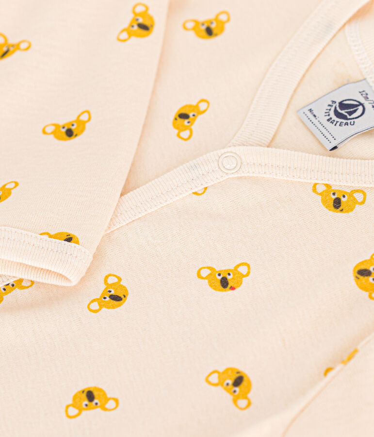 Pijama de koala de algod&oacute;n para beb&eacute; blanco/multicolor