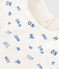 Babero de algodón estampado para bebé blanco MARSHMALLOW/ CREPUSCULE