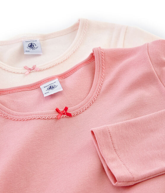 Par de camisetas manga larga para niña variante 1