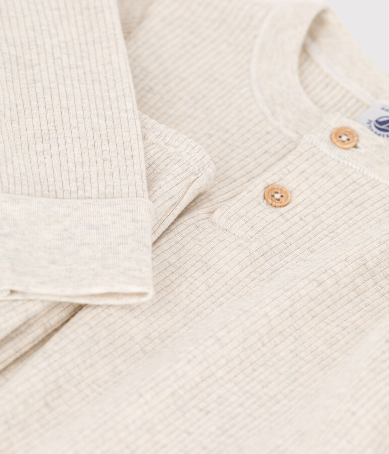 Pijama de algod&oacute;n para ni&ntilde;o/ni&ntilde;a beige