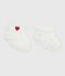 Patucos tricotados de algodón para recién nacido blanco MARSHMALLOW